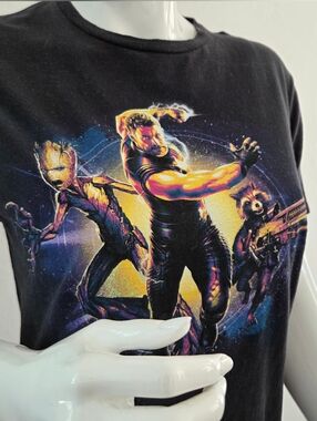 Marvel Avengers Infinity War Thor Groot Rocket Unisex Graphic Tee